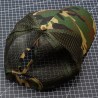 Casquette camo Woodland avec passage queue de cheval