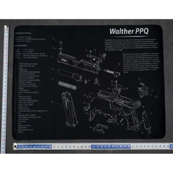 Tapis de démontage / nettoyage arme de poing - Walther PPQ