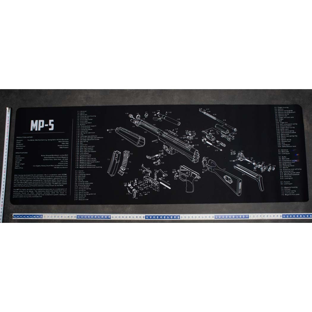 Tapis de démontage / nettoyage arme longue - MP-5